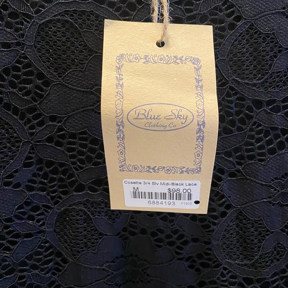 Blue Sky Black Dress - NWT - Picture 3 of 4